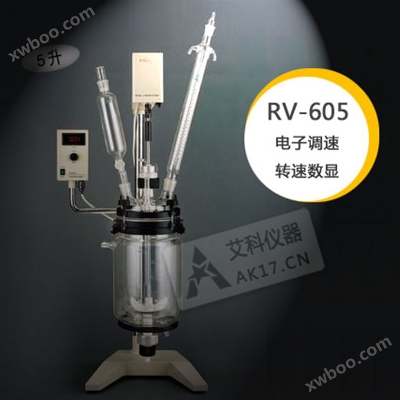 上海亚荣RV-605真空反应器 5升 电子调速、转速数显