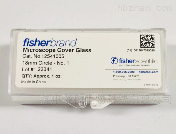 Fisher 圆形盖玻片 直径18mm 1号厚度 实验室材料