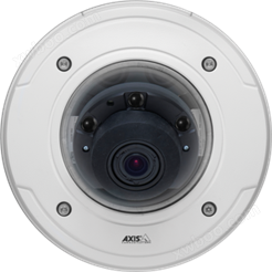 安讯士AXIS P3364-LVE网络摄像机 的防破坏室外HDTV固定式半球形摄像机，带有红外照明、远程对焦和变焦功能